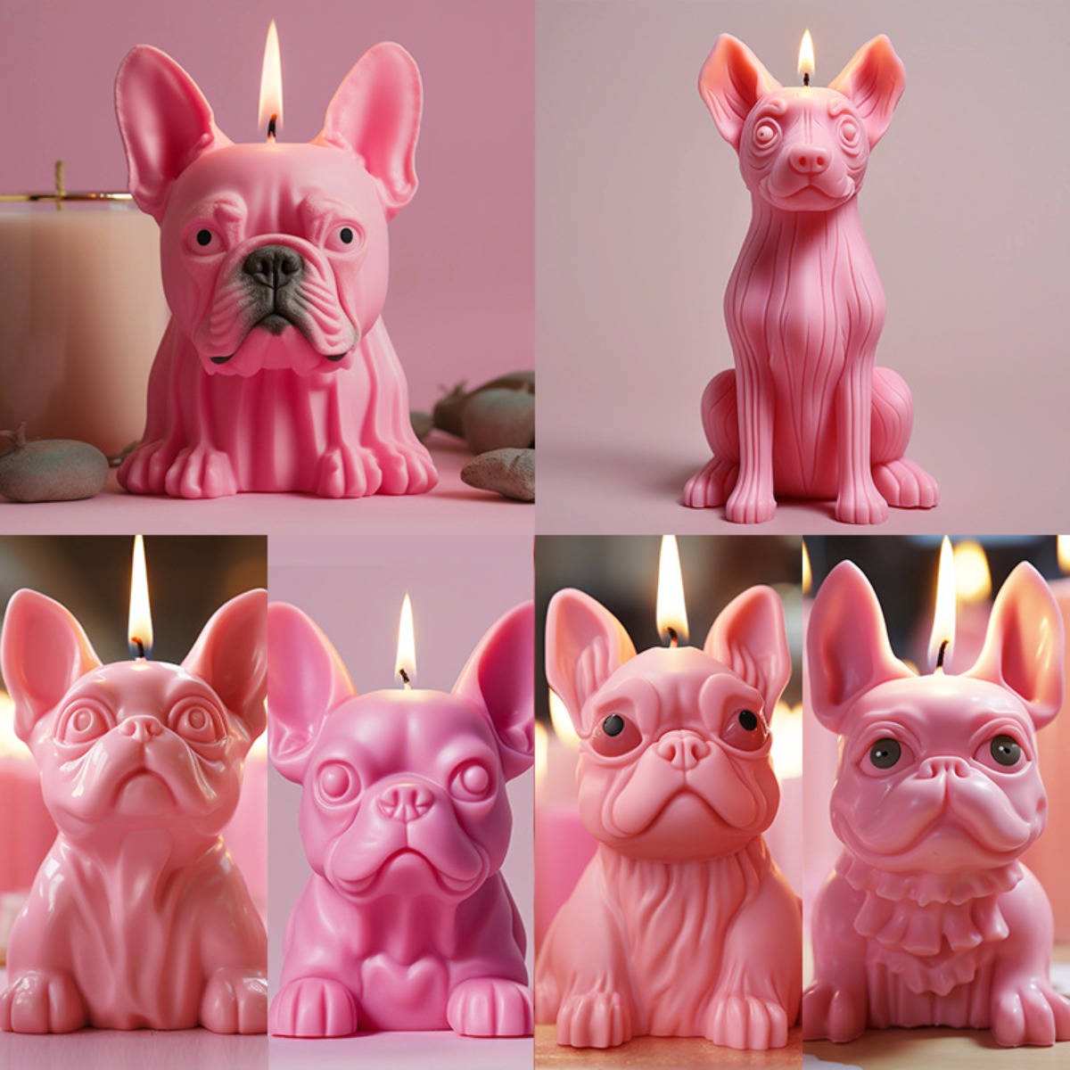 Candle Making Kit - Pekinees Puppy Pug Dier Kaars Siliconen