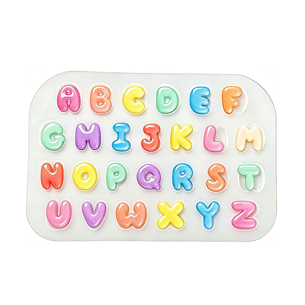 Candle Making Kit - 2 stuks mini letter siliconen mal