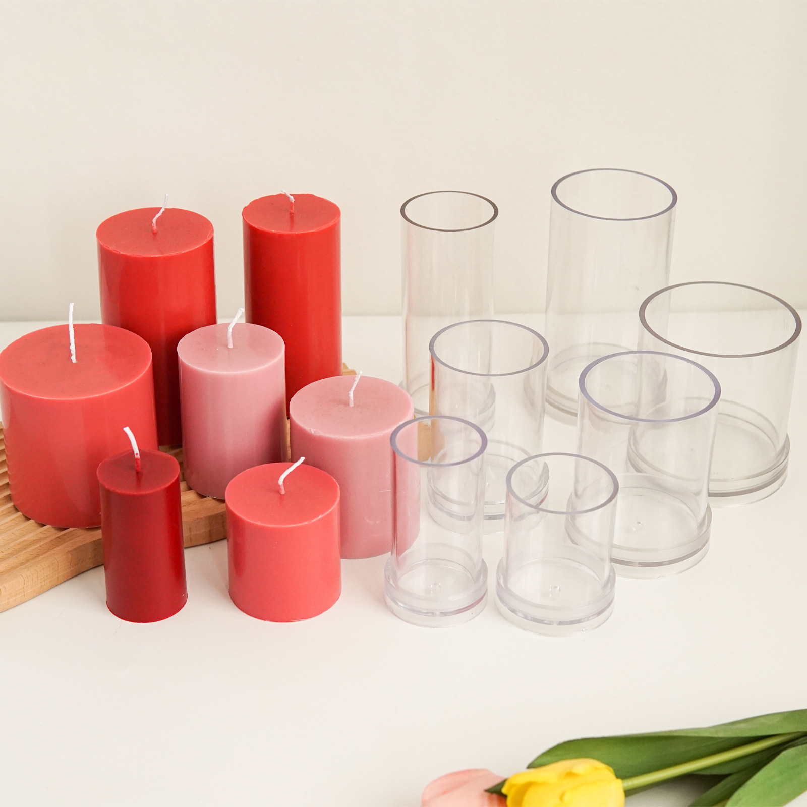 Candle Making Kit - Diverse 3D Cilindrische Kaars Schimmel Kunststoffen