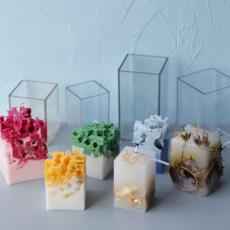 Candle Making Kit - 3D vierkante rechthoek kolom kaars schimmel