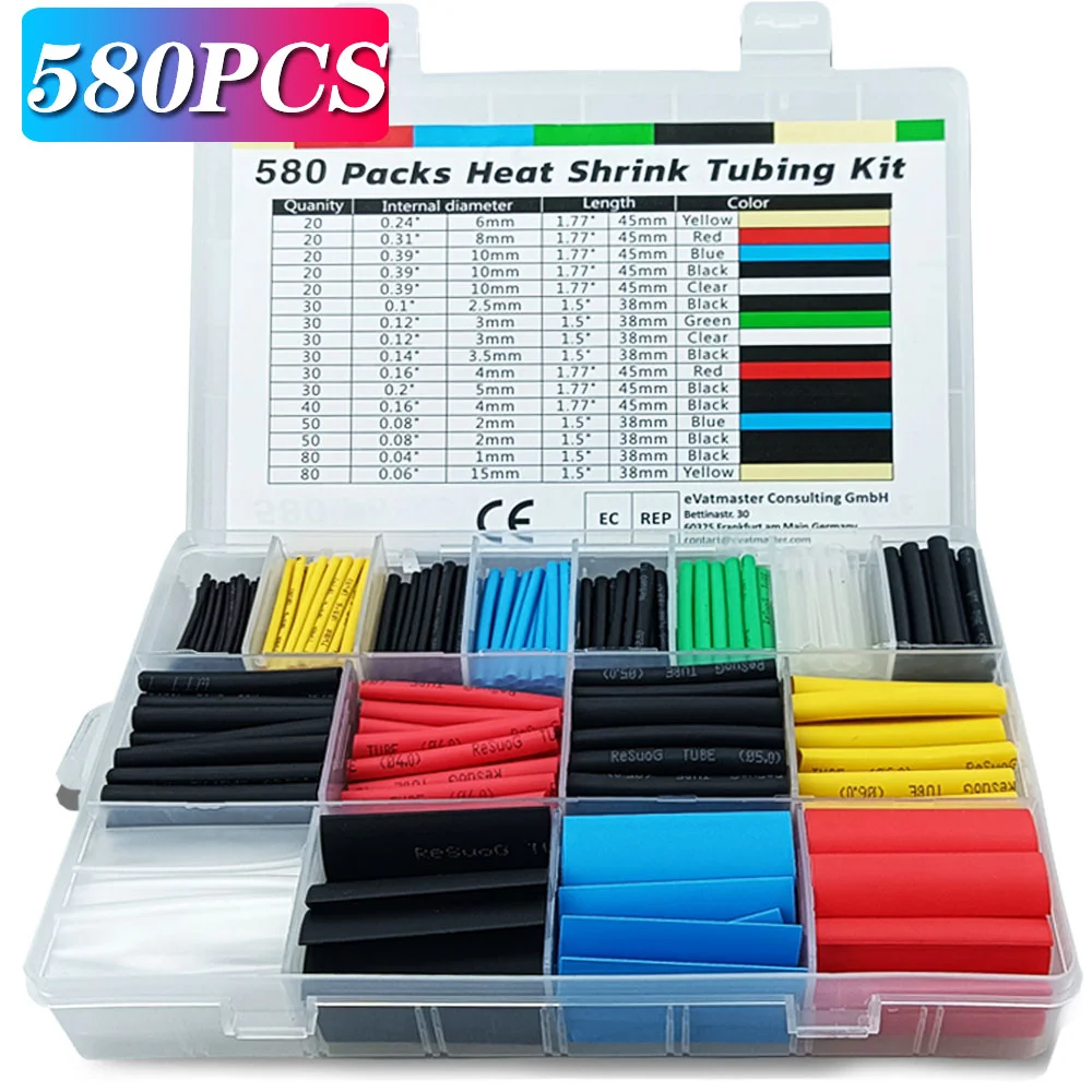 580/530/127PCS Krimpkousset 2: - Heat Gun Embossing recensie en prijs