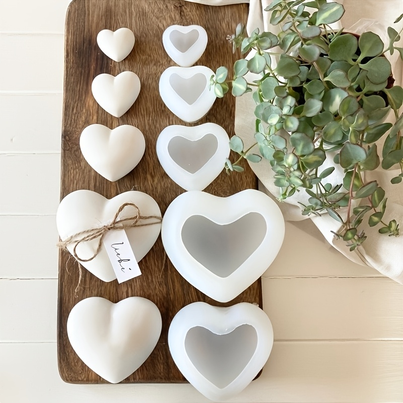 5 stuks hartvormige gipskaars  - Candle Mold Silicone recensie en prijs