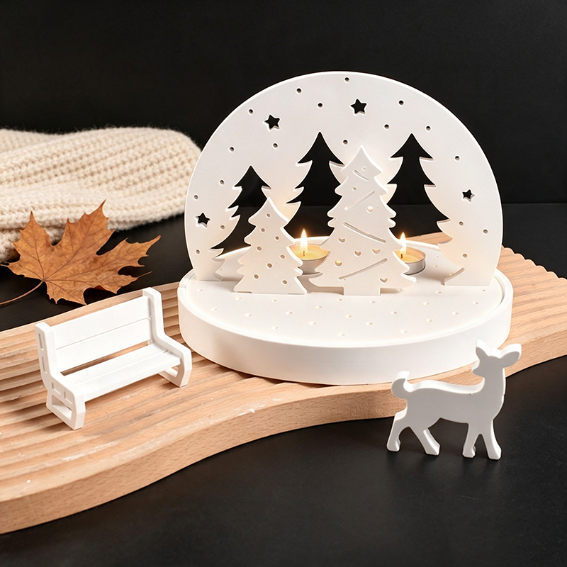 Kerst-Eland Theelicht Houder S - Candle Mold Silicone recensie en prijs