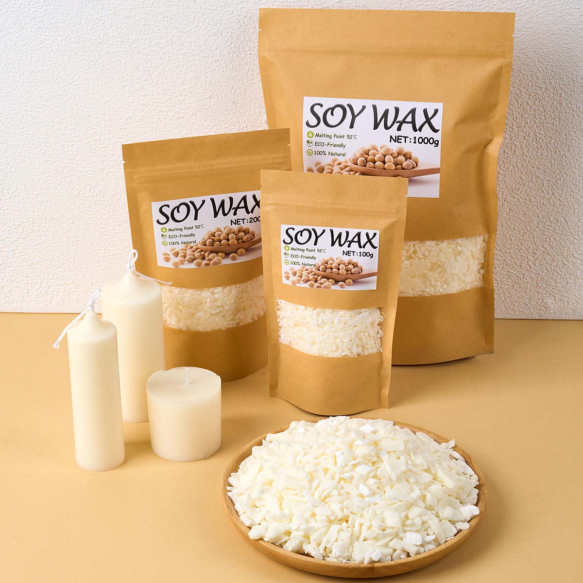 1 pond zuiver witte sojawas vo - Candle Making Material recensie en prijs