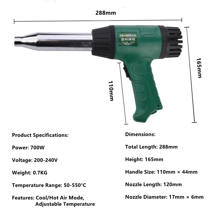 Heteluchtpistool op hoge tempe - Heat Gun Embossing recensie en prijs