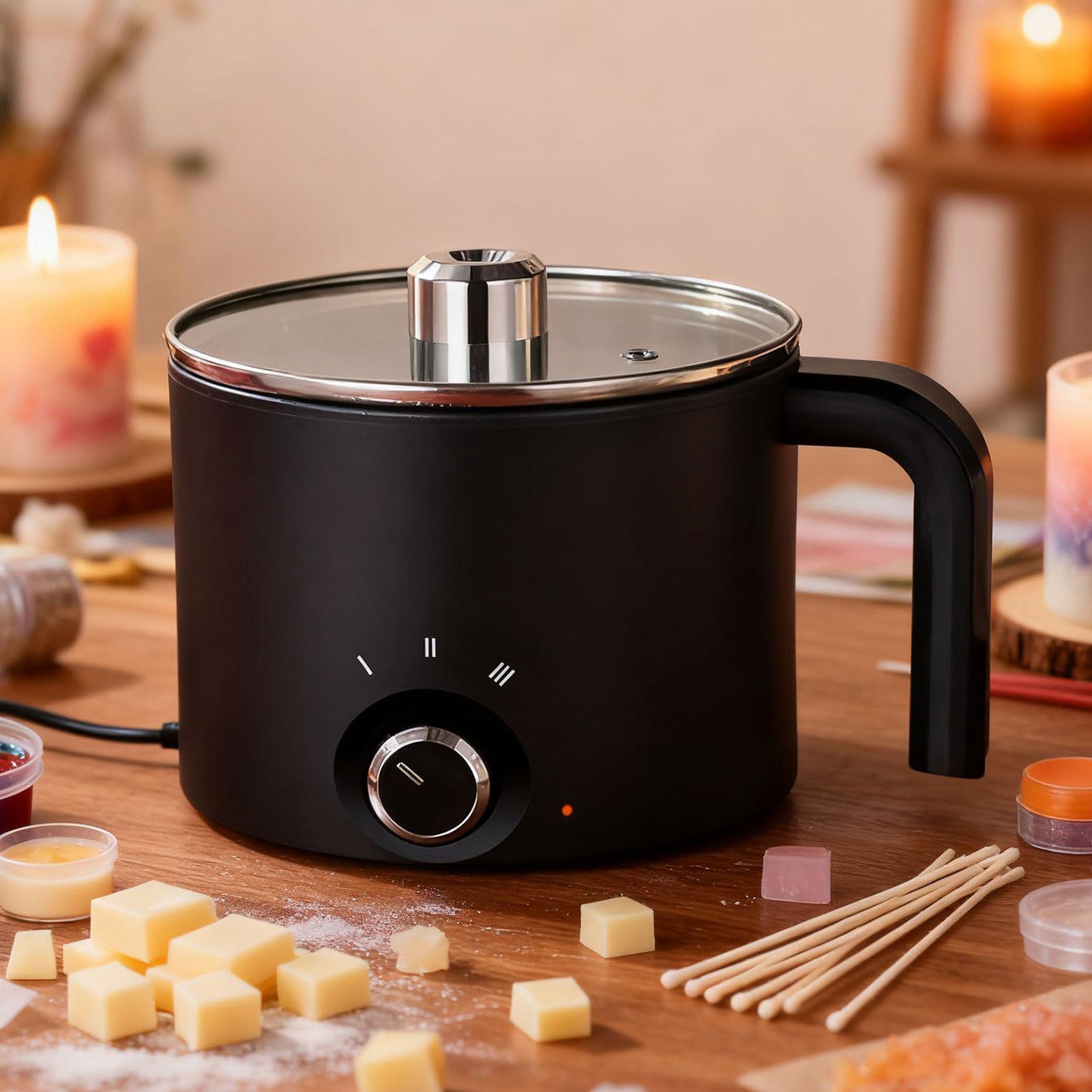 Kaarswas smeltpot 1,5L grote r - Candle Making Kit recensie en prijs