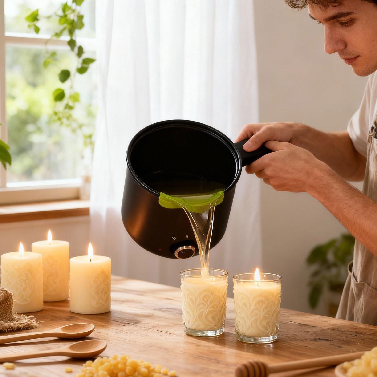 Kaarswas smeltpot 1,5L grote r - Candle Making Kit recensie en prijs