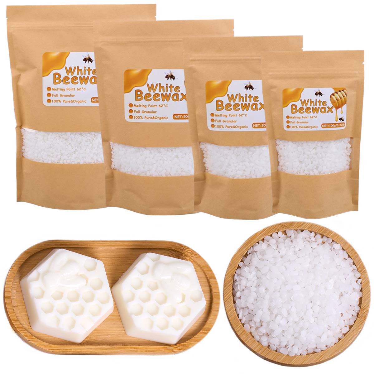 Witte bijenwas puur natuurlijk - Candle Making Material recensie en prijs