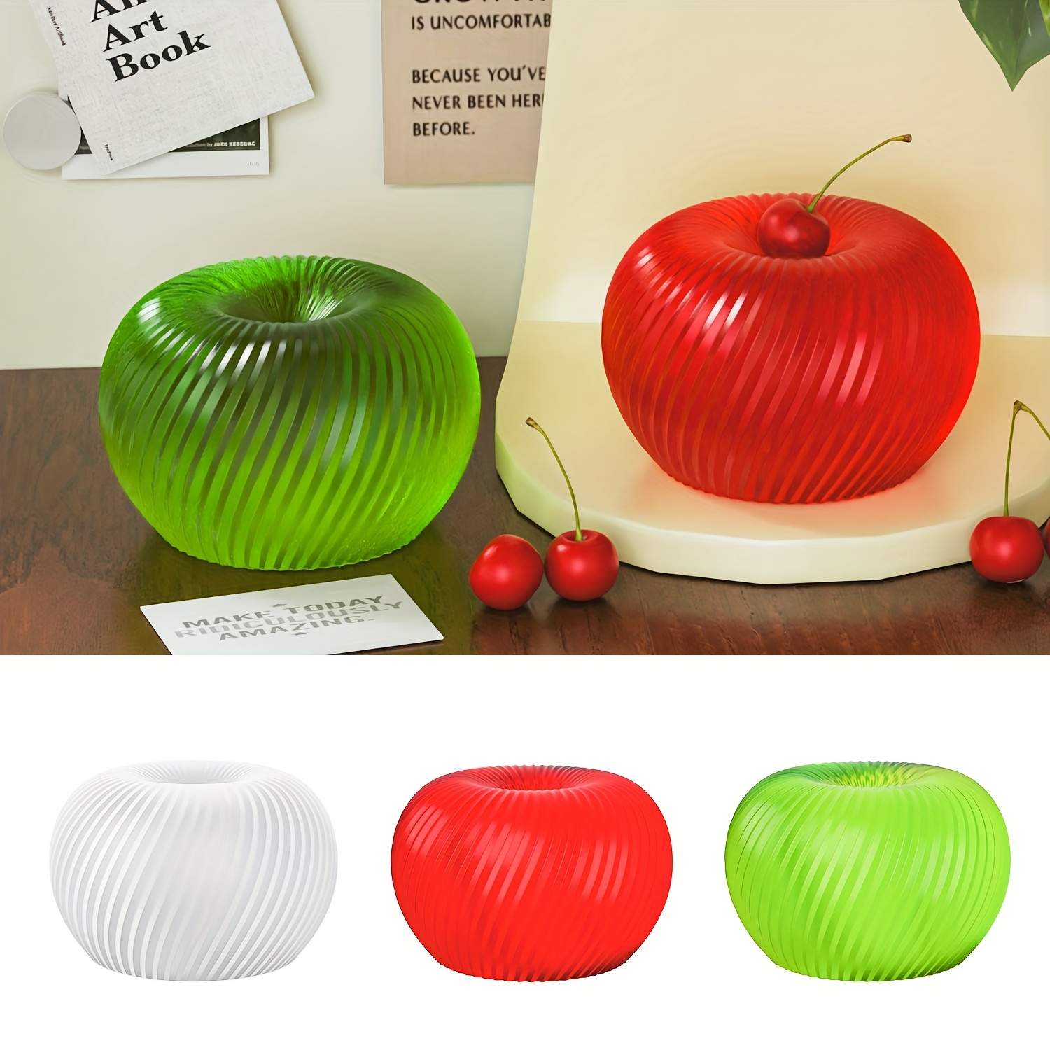 Een trendy rode appelvormige s - Candle Mold Silicone recensie en prijs