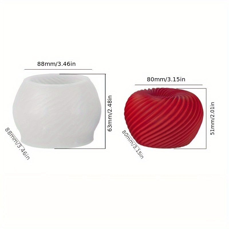 Een trendy rode appelvormige s - Candle Mold Silicone recensie en prijs