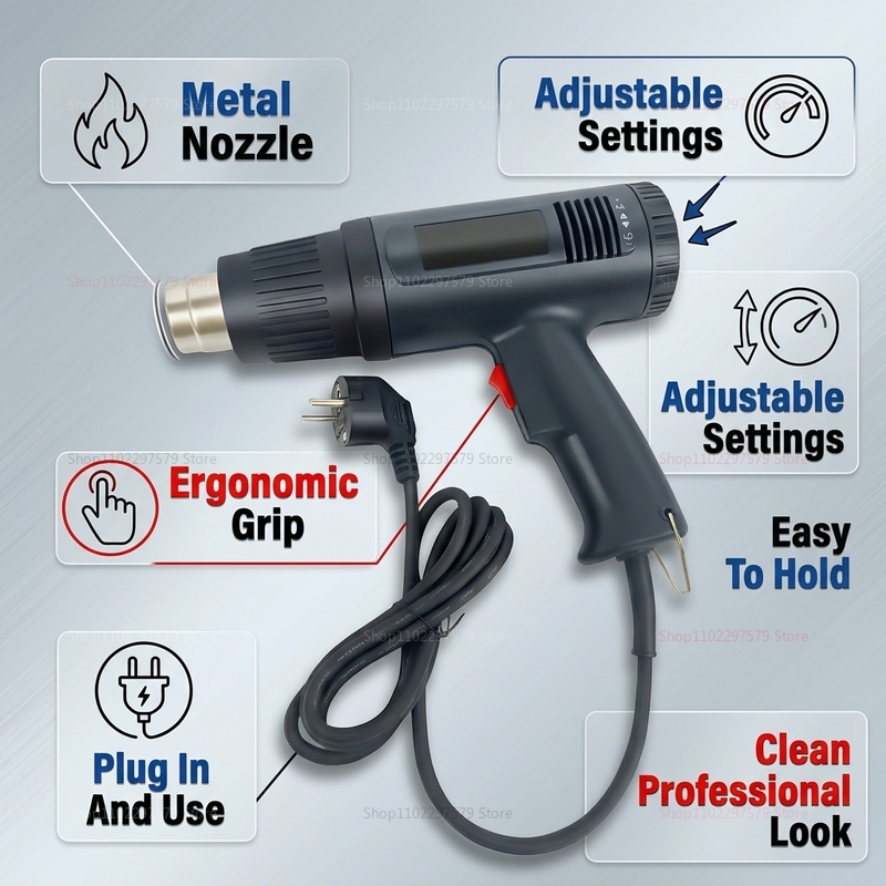 Nieuw Heteluchtpistool 2500W V - Heat Gun Embossing recensie en prijs