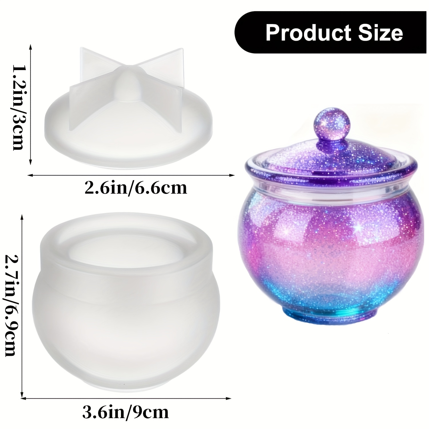1 set ronde hars kunnen mallen - Candle Mold Silicone recensie en prijs