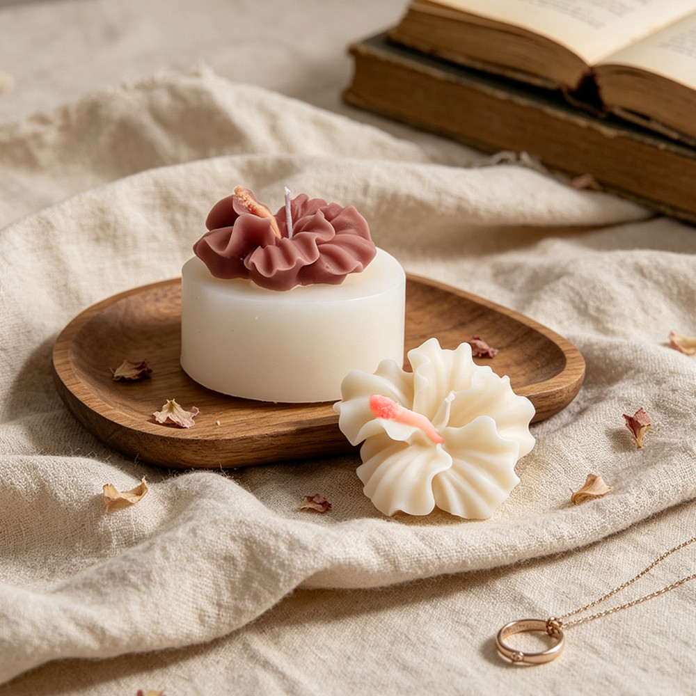 2 stuks Hibiscus Bloem Kaarsvo - Candle Making Kit recensie en prijs